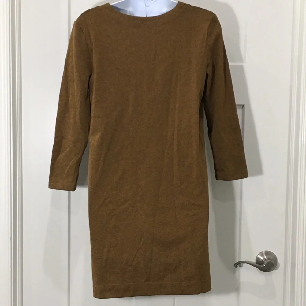 Free People tie up tunic dress size small brown